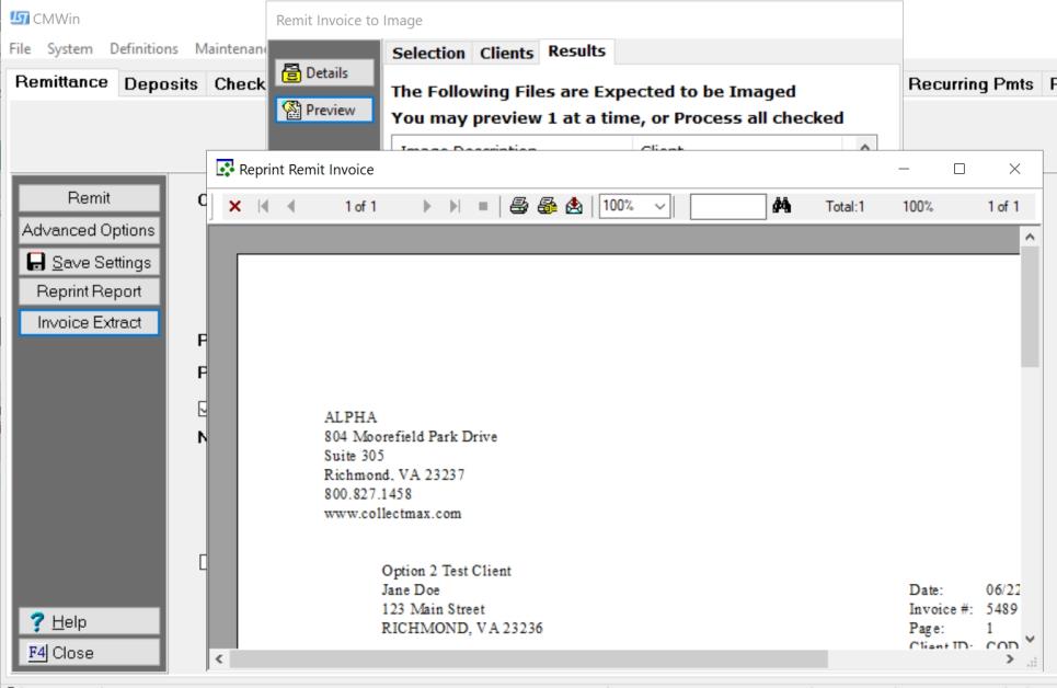 Remittance Invoice Imaging